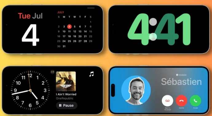 屏山苹果手机维修分享iOS17横屏充电待机显示有什么好处 