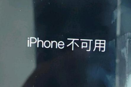 屏山苹果服务网点分享锁屏界面显示“iPhone 不可用”如何解决 